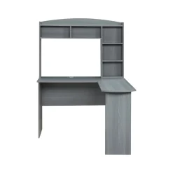 Office Desks*Techni Mobili 47" L-Shaped Desk, Gray (RTA-8410-GRY)