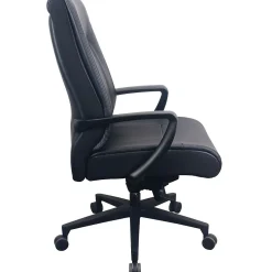 Office Chairs*Tempur-Pedic Ergonomic Leather Swivel Executive Chair, Black (TP2500-BLKL)