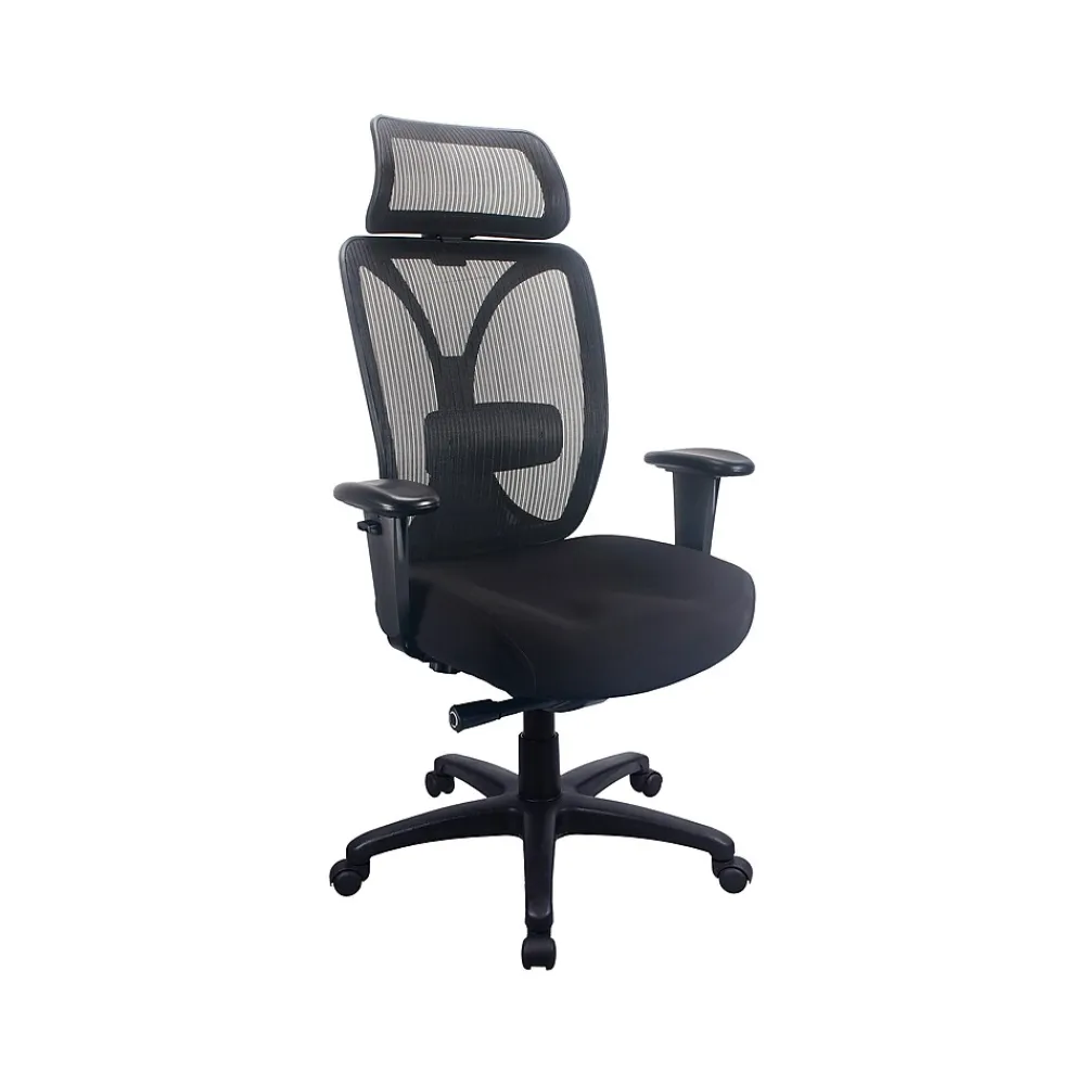 Office Chairs*Tempur-Pedic Mesh Back Fabric Computer and Desk Chair, Black (TP6450-BLKMB)