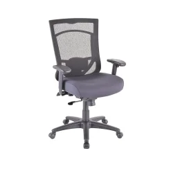 Office Chairs*Tempur-Pedic TP7000 Mesh Back Fabric Task Chair, Black and Agate Gray (TP7000-AGATE)