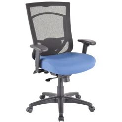Office Chairs*Tempur-Pedic TP7000 Mesh High Back Fabric Chair, Denim (TP7000-DENIM)