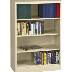 Bookcases*Tennsco 55"H 4-Shelf Welded Bookcase, Putty (TNN-BC1852PY)