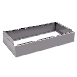 Storage Cabinets*Tennsco Optional Locker Base, 36" x 6", Medium Gray (CLB3618MG)