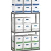 Shelving*Tennsco Z-Line Record Archive Shelving Unit, Supports 6,000 lb., Medium Grey, 60"H x 69"W x 30"D