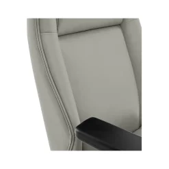 Office Chairs*Thomasville Furniture Darius Ergonomic Bonded Leather Swivel Executive Chair, Gray (51490-GRY)