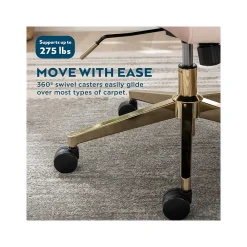 Ergonomic Chairs*Thomasville Furniture Jolie Ergonomic Fabric Swivel Desk Chair, (60068-BLSH) Blush