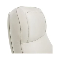 Office Chairs*Thomasville Furniture Lockhart Ergonomic Bonded Leather Swivel Executive Chair, Cream (51494-CRM)