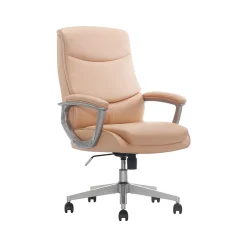 Office Chairs*Thomasville Furniture Thomasville Josephine Ergonomic Bonded Leather Swivel Manager Chair, (60071-BLSH) Blush
