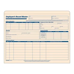 Hr Forms*TOPS Employee Record Master File, 20/Pack (TOP 3280)