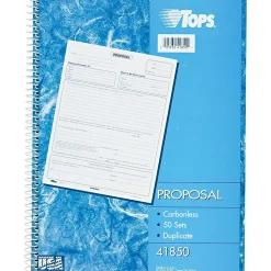 Business Forms*TOPS 2-Part Carbonless Proposal, 11" x 8 3/8", 50 Sets/Book (41850)