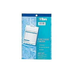 Business Forms*TOPS 3-Part Carbonless Purchase Requisitions, 5.56"W x 7.94"L, 50 Sets/Book (46141)