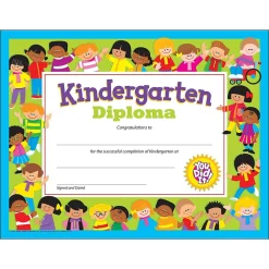 Awards & Certificates*Trend Enterprises TREND Kindergarten Diploma, 30 Per Pack, 6 Packs (T-17005-6)