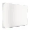 Dry Erase*TRU RED ™ Ergonomic Curved Magnetic Glass Dry-Erase Whiteboard, 4' x 3' (TR62094)