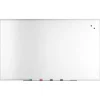 Dry Erase*TRU RED ™ Magnetic Steel Dry Erase Board, Satin Frame, 5' x 3' (TR61176)