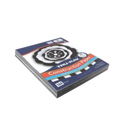 Construction Paper*Tru-Ray 9" x 12" Construction Paper, Black/White, 144 Sheets/Pack (P6676)