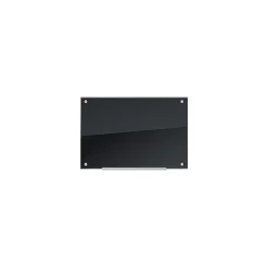 Dry Erase*U Brands Black Glass Dry Erase Board, Frameless, 35" x 23" (170U00-01)