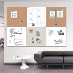 Bulletin*U Brands Cork Bulletin Board, Frameless, 2.5' x 2.5' (4887U00-01)