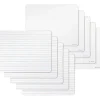 Dry Erase*U Brands Double Sided Dry Erase Student Boards, Ruled and Plain, 12" x 9", 10/Pack (483U00-01)