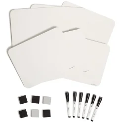 Dry Erase*U Brands Dry-Erase Whiteboard, 12" x 9", 6/Pack (3135U00-01)