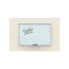 Dry Erase*U Brands Glass Dry-Erase Whiteboard, Aluminum Frame, 3' x 3' (2825U00-01)
