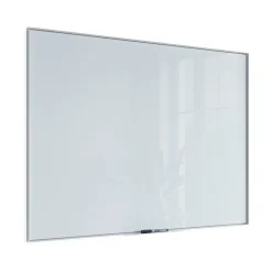 Dry Erase*U Brands Glass Dry-Erase Whiteboard, Aluminum Frame, 4' x 3' (2826U00-01)