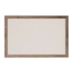 Bulletin*U Brands Linen Bulletin Board, Wood Frame, 3' x 2' (4891U00-01)