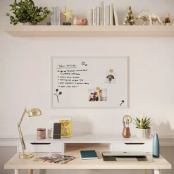 Dry Erase*U Brands Magnetic Dry Erase Whiteboard, White Decor Frame, 30" x 20" (2071U00-01)