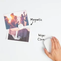 Dry Erase*U Brands Magnetic Dry Erase Whiteboard, White Decor Frame, 30