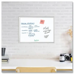 Dry Erase*U Brands Melamine Dry Erase Whiteboard, Silver Aluminum Frame, 23" x 17" (00030AANNN)
