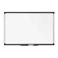 Dry Erase*U Brands PINIT Steel Dry-Erase Whiteboard, Aluminum Frame, 3' x 2' (2805U00-01)