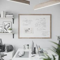 Dry Erase*U Brands Steel Dry-Erase Whiteboard, MDF Frame, 3' x 4' (4893U00-01)