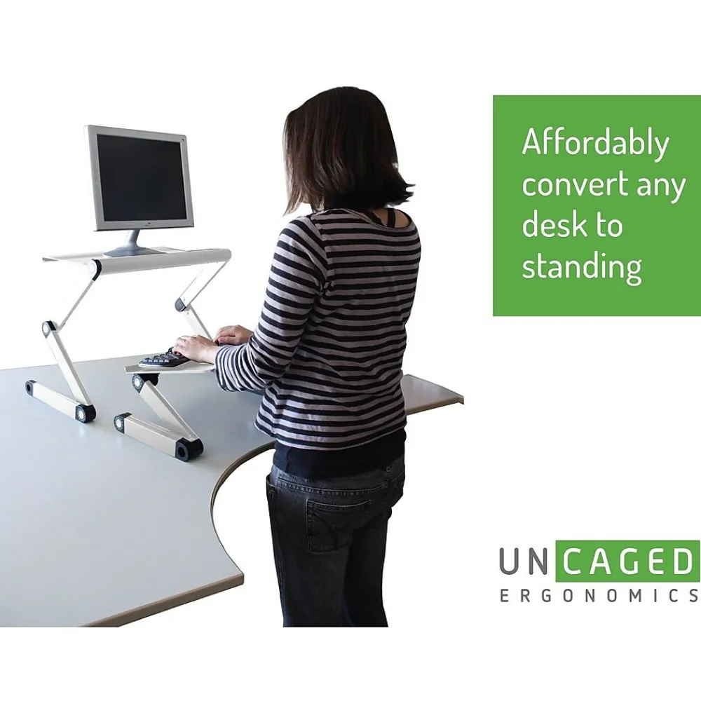 Standing Desks*Uncaged Ergonomics WorkEZ Standing Desk, Black (WESDB)