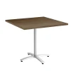 Conference Room Tables*Union & Scale ™ Multipurpose 36" Square Pinnacle Laminate Seated Height Silver Base Table (54832)