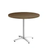 Conference Room Tables*Union & Scale ™ Multipurpose 36" Round Pinnacle Laminate Seated Height Silver Base Table (54793)