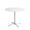 Conference Room Tables*Union & Scale ™ Multipurpose 36" Round Silver Mesh Laminate Seated Height Silver Base Table (54785)