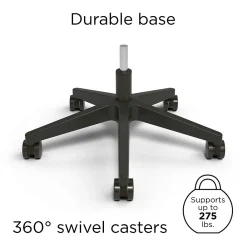 Office Chairs*Union & Scale ™ Essentials™ Ergonomic Armless Fabric Task Chair, Black (UN59382)