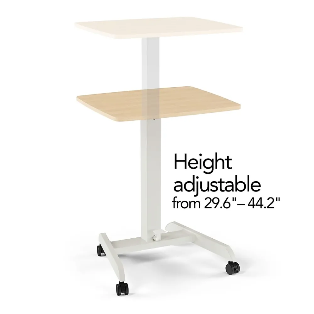 Standing Desks*Union & Scale ™ Essentials 24"W Rectangular Adjustable Standing Desk, Natural (FWS07-2)