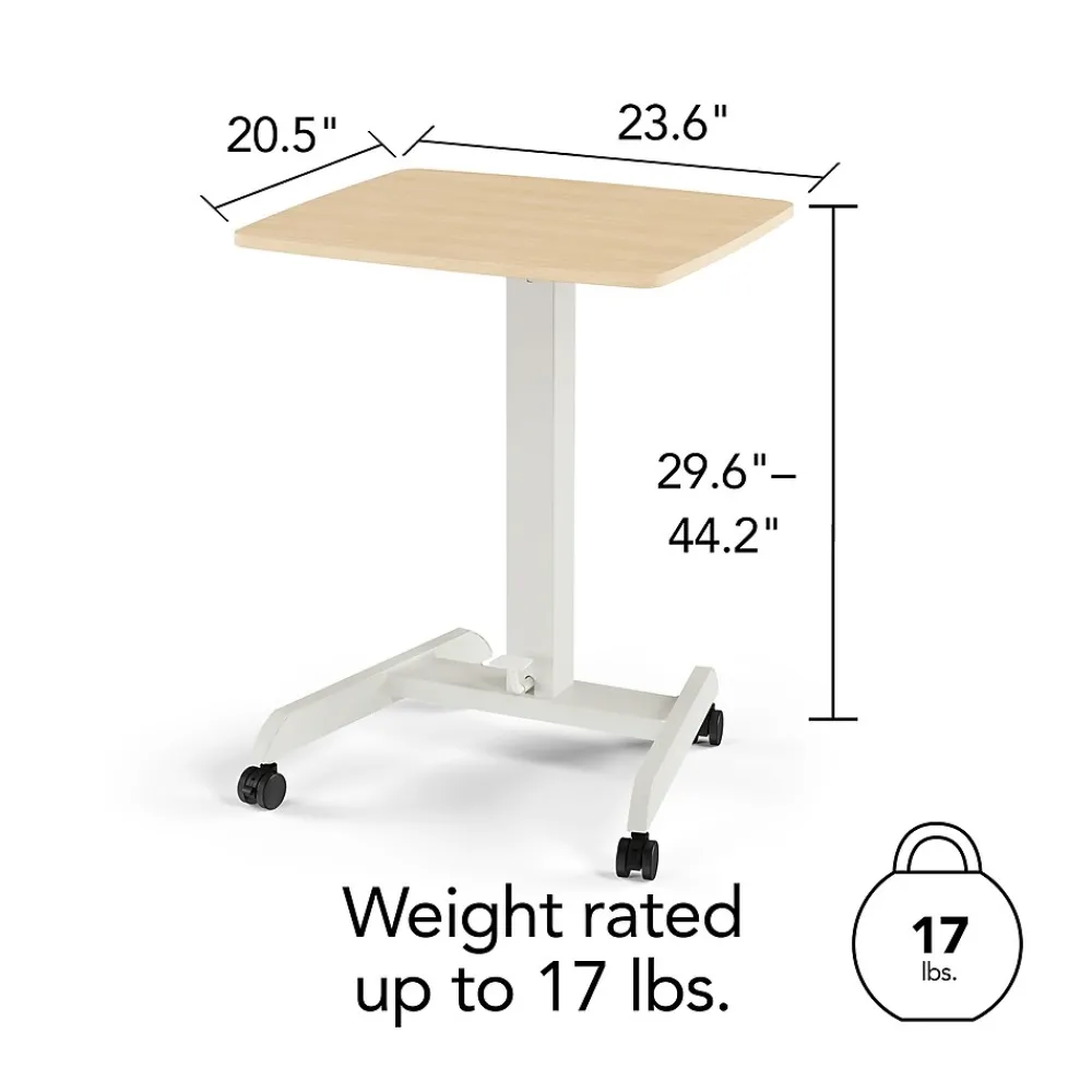 Standing Desks*Union & Scale ™ Essentials 24"W Rectangular Adjustable Standing Desk, Natural (FWS07-2)