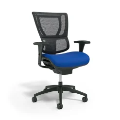 Office Chairs*Union & Scale FlexFit™ Ergonomic Mesh Swivel Task Chair, Blue/Black (UN59413)