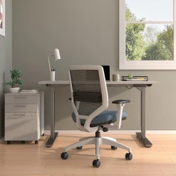Office Chairs*Union & Scale ™ Lewis Ergonomic Mesh Swivel Computer and Desk Chair, (UN55656-CC) Carolina