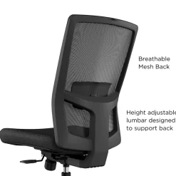Office Chairs*Union & Scale ™ Workplace2.0™ 500 Series Armless Fabric Task Chair, Black, (52257)