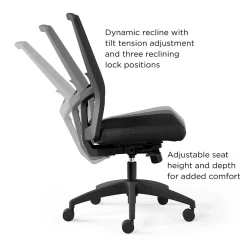 Office Chairs*Union & Scale ™ Workplace2.0™ 500 Series Armless Fabric Task Chair, Black, (52257)