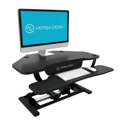 Standing Desks*VersaDesk PowerPro 36"W Electric Adjustable Standing Corner Desk Converter, Black (VT77136330101)
