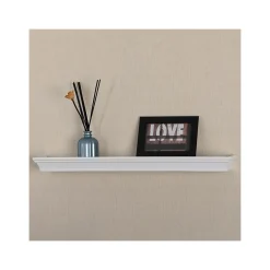 Shelving*V-Light Wall Shelves, White, 4/Pack (VW141003W)