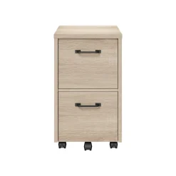 File Cabinets*Whalen Dulzura 2-Drawer Mobile Vertical File Cabinet, Letter/Legal Size, 29.25"H x 17"W x 20"D, Warm Brown (SPUS-DZMF-LBM)