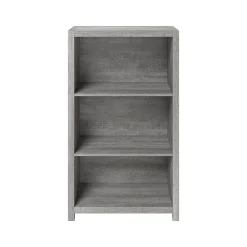 Bookcases*Whalen Fallbrook 3-Shelf 48"H Bookcase, Smoked Ash/Rustic Warm Gray (SPUS-FBBK-GM)