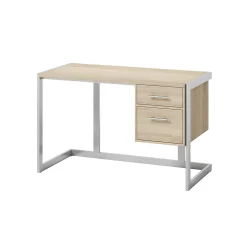 Office Desks*Whalen Peruzzi 48" Writing Desk, Greige Pecan (SPLS-PE48D)