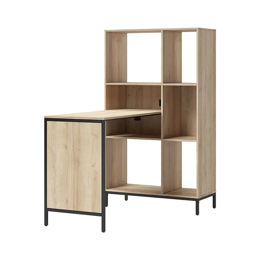 Corner Desks*Whalen Turing 48"W Workstation Desk, Desert Ash (SPLS-TU48CD)