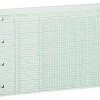 Accounting & Record Journals*ACCO Wilson Jones Columnar Sheets, Ledger Paper, Ruled, 30 Lines, 6 Columns, Green Paper, 9 1/4" x 11 7/8", 100/Pk