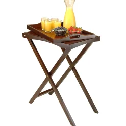 Folding Tables*Winsome Folding Butler Tray Table, Antique Walnut (94422)